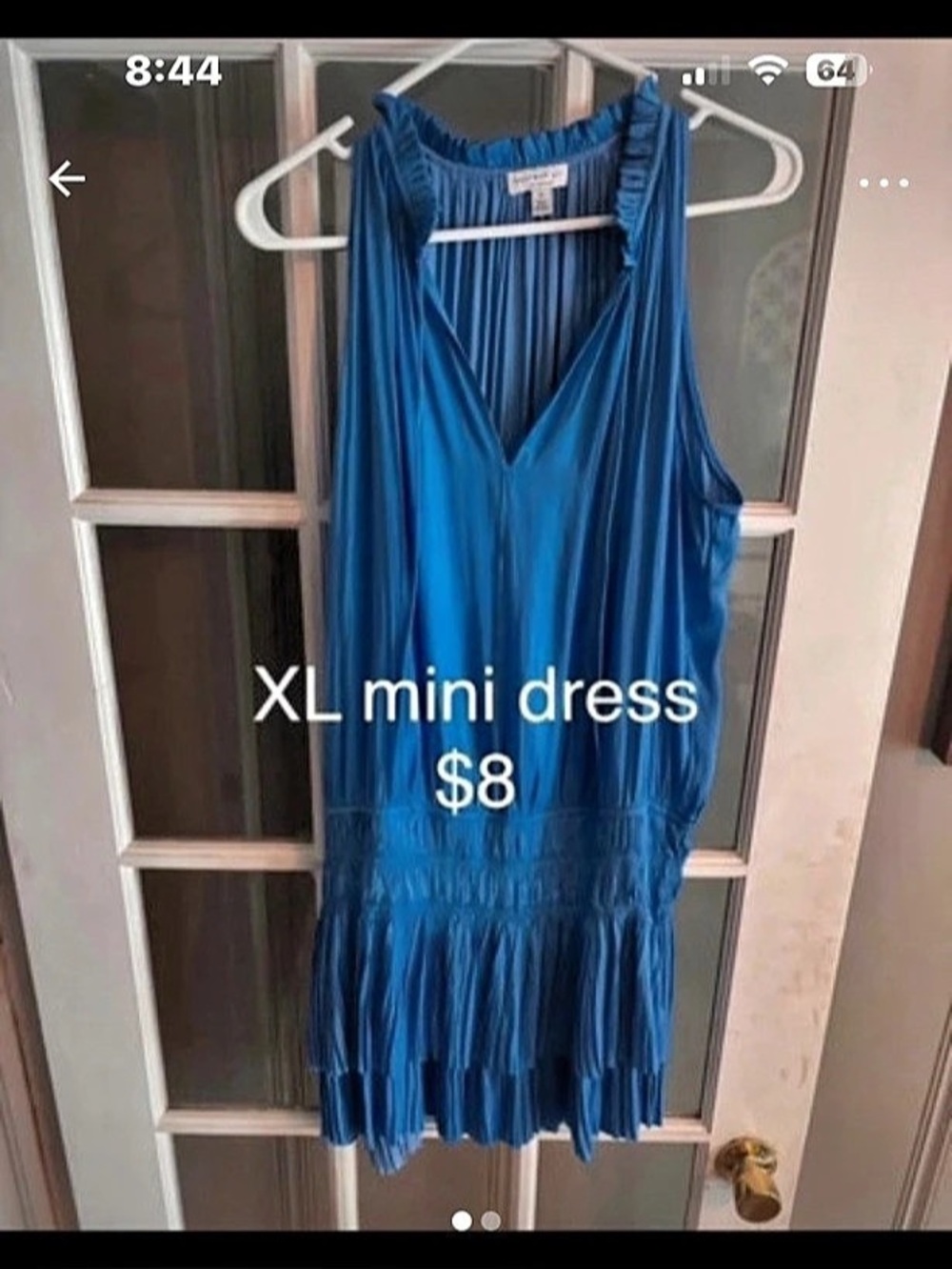 Blue Mini Dress Size XL Like New